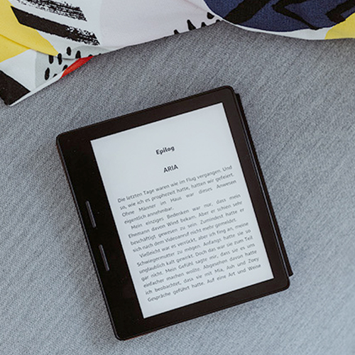 Foto af en Amazon e-reader